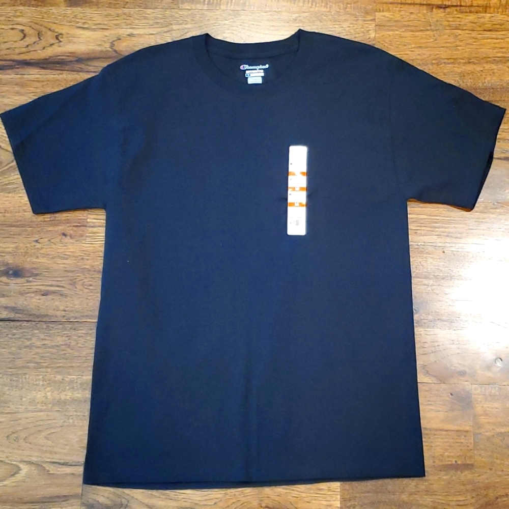 Mens Champion black short sleeve tshirt size M